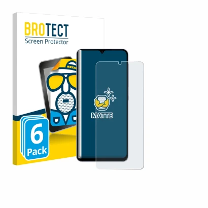 Parte frontale di una confezione del prodotto con il logo del marchio BROTECT. Accanto è raffigurato il dispositivo Samsung Ga