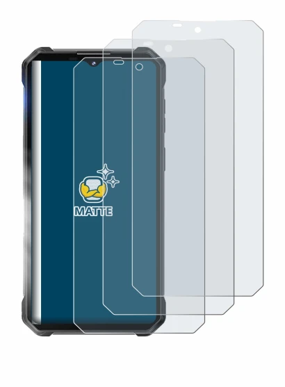 Immagine del dispositivo Oukitel WP53 Pro con un'ampia varietà di protezioni per lo schermo.