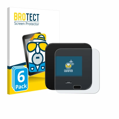 Parte frontale di una confezione del prodotto con il logo del marchio BROTECT. Accanto è raffigurato il dispositivo Netgear Ni