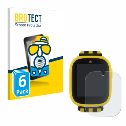 Parte frontale di una confezione del prodotto con il logo del marchio BROTECT. Accanto è raffigurato il dispositivo Xplora X6 