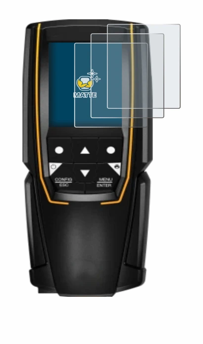 Immagine del dispositivo Testo 310 (2a Gen.) con un'ampia varietà di protezioni per lo schermo.