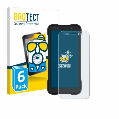 Parte frontale di una confezione del prodotto con il logo del marchio BROTECT. Accanto è raffigurato il dispositivo Zebra TC70