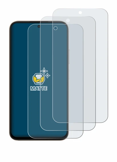 Immagine del dispositivo Oppo A6 con un'ampia varietà di protezioni per lo schermo.
