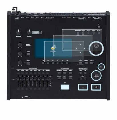 Immagine del dispositivo Roland V71 con un'ampia varietà di protezioni per lo schermo.