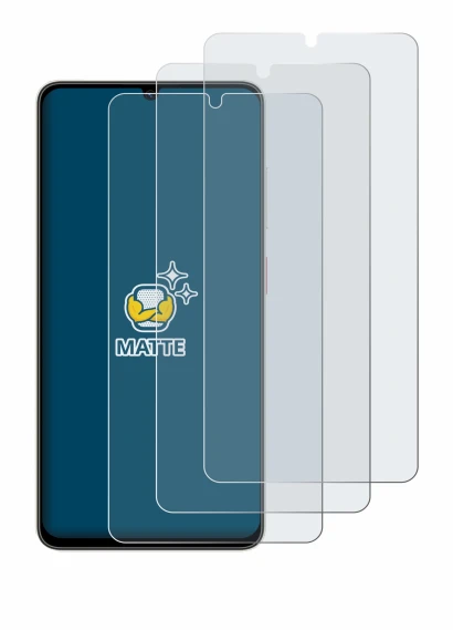 Immagine del dispositivo ZTE Blade A56 con un'ampia varietà di protezioni per lo schermo.