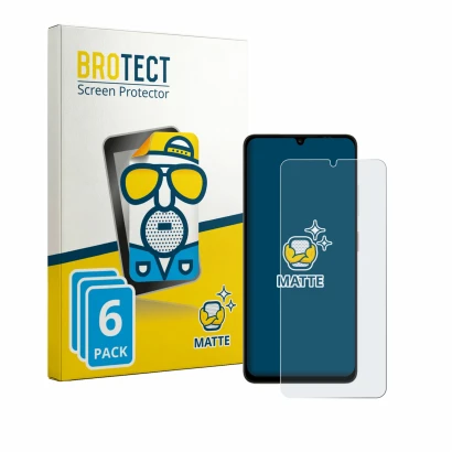 Parte frontale di una confezione del prodotto con il logo del marchio BROTECT. Accanto è raffigurato il dispositivo ZTE Blade 