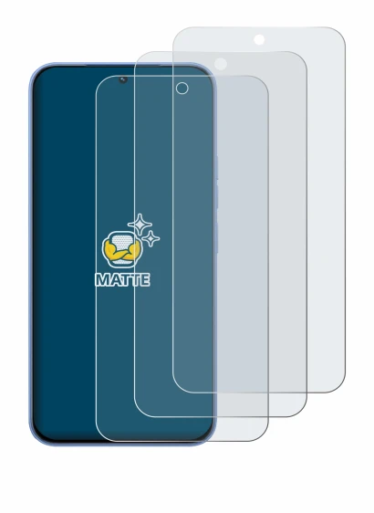 Immagine del dispositivo Tecno Spark 50 Pro con un'ampia varietà di protezioni per lo schermo.