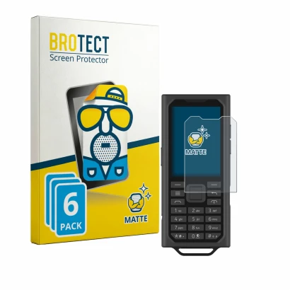 Parte frontale di una confezione del prodotto con il logo del marchio BROTECT. Accanto è raffigurato il dispositivo HMD Terra