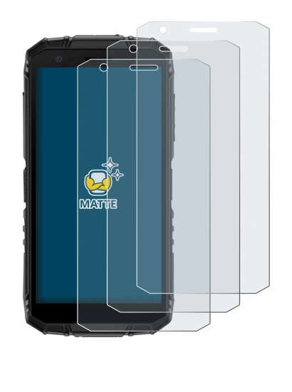 Immagine del dispositivo Doogee Fire 3 con un'ampia varietà di protezioni per lo schermo.