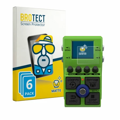 Parte frontale di una confezione del prodotto con il logo del marchio BROTECT. Accanto è raffigurato il dispositivo Zoom MS-90