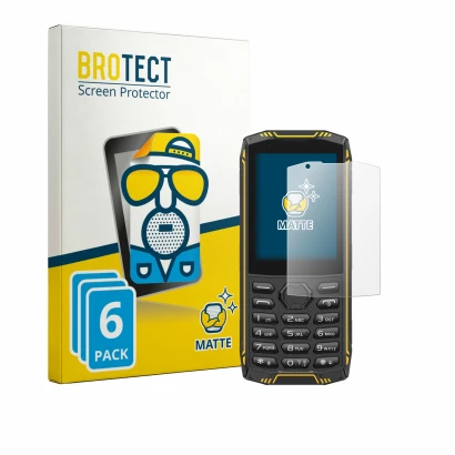 Parte frontale di una confezione del prodotto con il logo del marchio BROTECT. Accanto è raffigurato il dispositivo Ulefone Ar