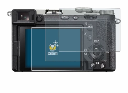 Immagine del dispositivo Sony A7C II con un'ampia varietà di protezioni per lo schermo.