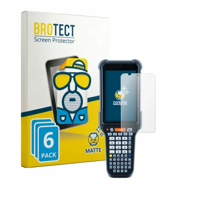 Parte frontale di una confezione del prodotto con il logo del marchio BROTECT. Accanto è raffigurato il dispositivo Datalogic