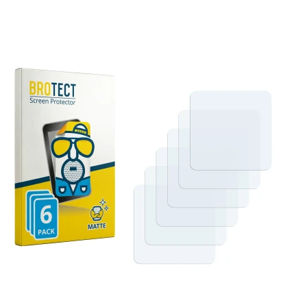 Parte frontale di una confezione del prodotto con il logo del marchio BROTECT. Accanto si trova la protezione per lo schermo c
