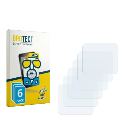 Parte frontale di una confezione del prodotto con il logo del marchio BROTECT. Accanto si trova la protezione per lo schermo c