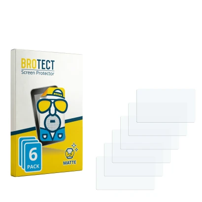 Parte frontale di una confezione del prodotto con il logo del marchio BROTECT. Accanto si trova la protezione per lo schermo c