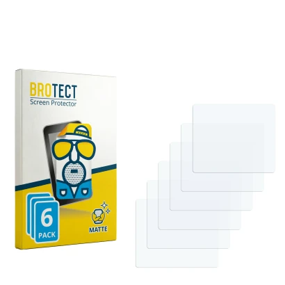 Parte frontale di una confezione del prodotto con il logo del marchio BROTECT. Accanto si trova la protezione per lo schermo c