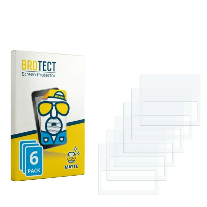 Parte frontale di una confezione del prodotto con il logo del marchio BROTECT. Accanto si trova la protezione per lo schermo c