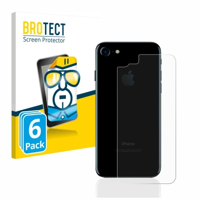 Parte frontale di una confezione del prodotto con il logo del marchio BROTECT. Accanto è raffigurato il dispositivo Apple iPho