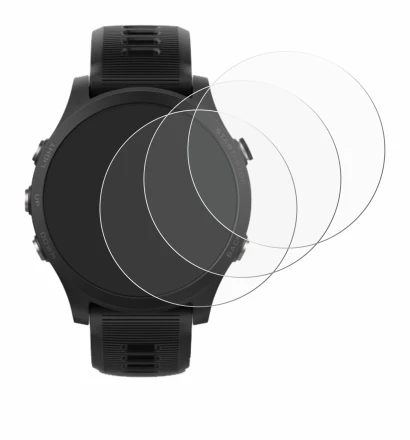 Immagine del dispositivo Garmin Forerunner 935 con un'ampia varietà di protezioni per lo schermo.