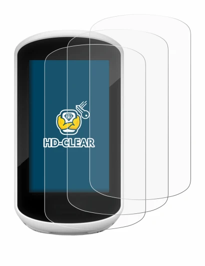 Immagine del dispositivo Garmin Edge Explore 2018 con un'ampia varietà di protezioni per lo schermo.