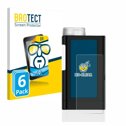 Parte frontale di una confezione del prodotto con il logo del marchio BROTECT. Accanto è raffigurato il dispositivo Mylife Yps
