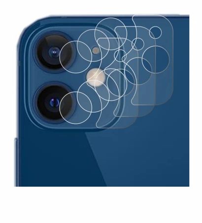 Immagine del dispositivo Apple iPhone 12 (SOLO Fotocamera) con un'ampia varietà di protezioni per lo schermo.
