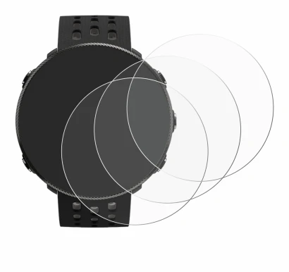 Immagine del dispositivo Polar Vantage M2 con un'ampia varietà di protezioni per lo schermo.