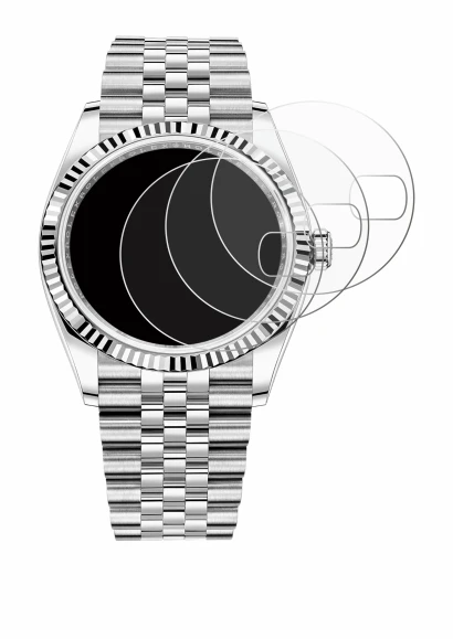 Immagine del dispositivo Rolex Datejust 36 con un'ampia varietà di protezioni per lo schermo.