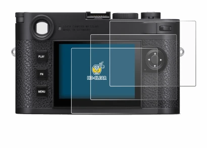 Immagine del dispositivo Leica M11 con un'ampia varietà di protezioni per lo schermo.