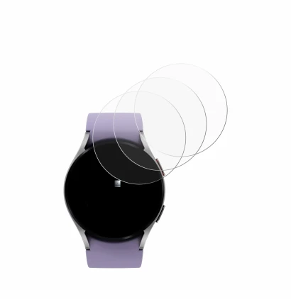 Immagine del dispositivo Samsung Galaxy Watch 5 (40mm) con un'ampia varietà di protezioni per lo schermo.