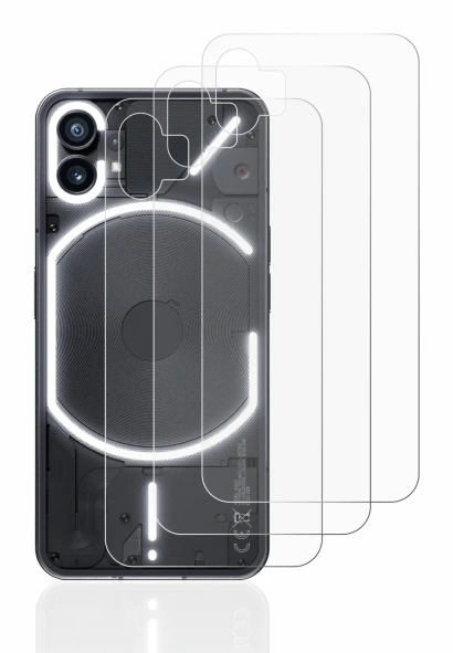 Immagine del dispositivo Nothing Phone (1) (Posteriore) con un'ampia varietà di protezioni per lo schermo.