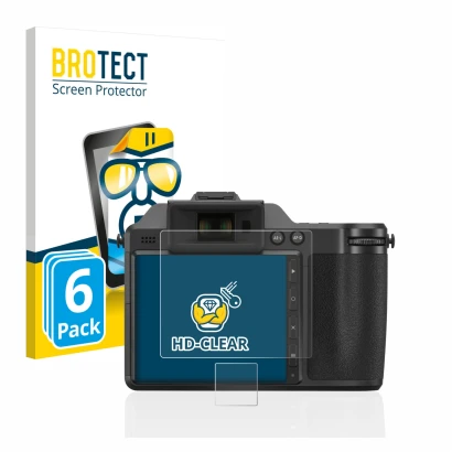 Parte frontale di una confezione del prodotto con il logo del marchio BROTECT. Accanto è raffigurato il dispositivo Hasselblad