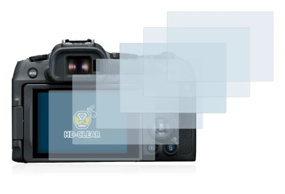 Immagine del dispositivo Canon EOS R8 con un'ampia varietà di protezioni per lo schermo.