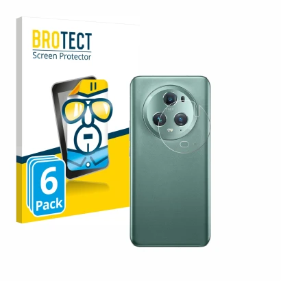 Parte frontale di una confezione del prodotto con il logo del marchio BROTECT. Accanto è raffigurato il dispositivo Honor Magi