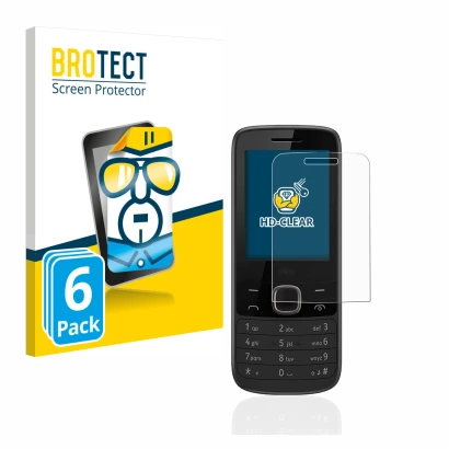 Parte frontale di una confezione del prodotto con il logo del marchio BROTECT. Accanto è raffigurato il dispositivo Nokia 225