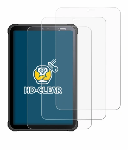 Immagine del dispositivo Oukitel RT3 con un'ampia varietà di protezioni per lo schermo.