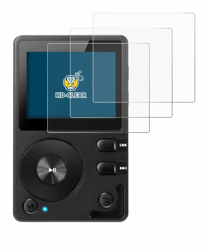 Immagine del dispositivo Hifi Walker H2 con un'ampia varietà di protezioni per lo schermo.