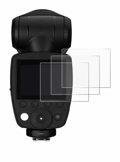 Immagine del dispositivo Profoto A10 con un'ampia varietà di protezioni per lo schermo.