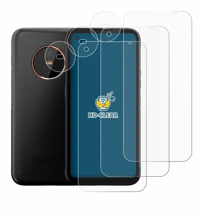 Immagine del dispositivo Gigaset GX6 Pro (Fronte+Fotocamera) con un'ampia varietà di protezioni per lo schermo.