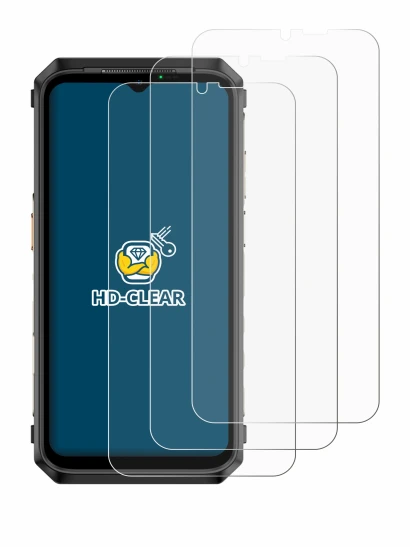 Immagine del dispositivo Ulefone Power Armor 18 con un'ampia varietà di protezioni per lo schermo.