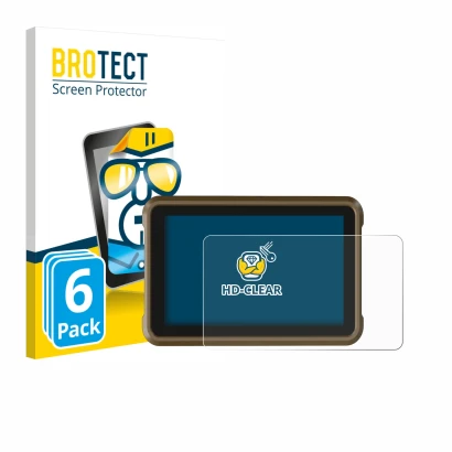 Parte frontale di una confezione del prodotto con il logo del marchio BROTECT. Accanto è raffigurato il dispositivo Atomos Nin