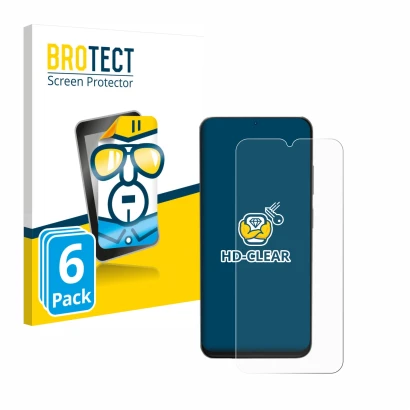 Parte frontale di una confezione del prodotto con il logo del marchio BROTECT. Accanto è raffigurato il dispositivo Doogee N55