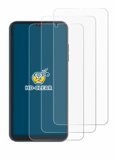 Immagine del dispositivo Hotwav Note 13 con un'ampia varietà di protezioni per lo schermo.