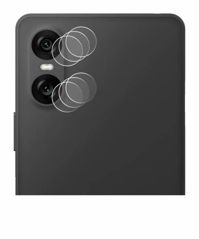 Immagine del dispositivo Sony Xperia 10 VI (SOLO Fotocamera) con un'ampia varietà di protezioni per lo schermo.