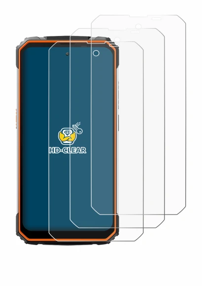 Immagine del dispositivo Blackview BV8100 con un'ampia varietà di protezioni per lo schermo.