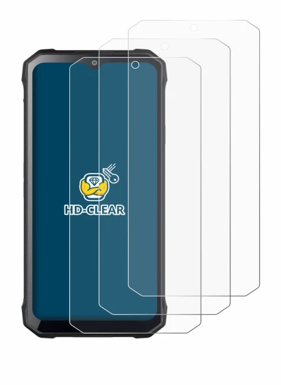 Immagine del dispositivo Hotwav T7 con un'ampia varietà di protezioni per lo schermo.