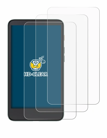 Immagine del dispositivo Xiaomi Moaan InkPalm 5 con un'ampia varietà di protezioni per lo schermo.