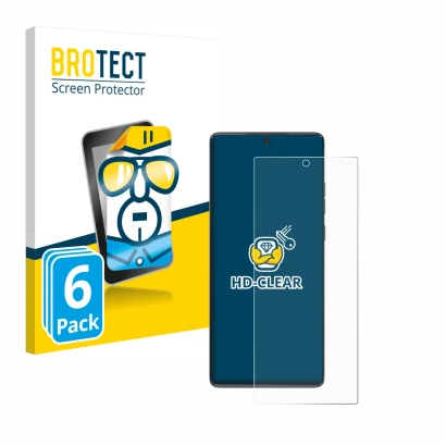 Parte frontale di una confezione del prodotto con il logo del marchio BROTECT. Accanto è raffigurato il dispositivo Motorola M