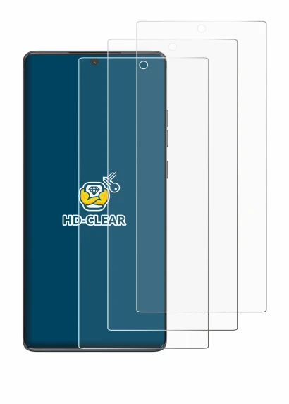 Immagine del dispositivo Motorola Moto G85 con un'ampia varietà di protezioni per lo schermo.